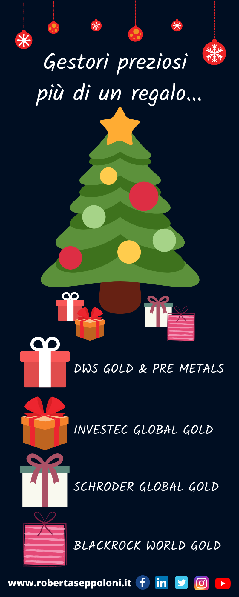 Infografica Gestori preziosi più di un regalo...